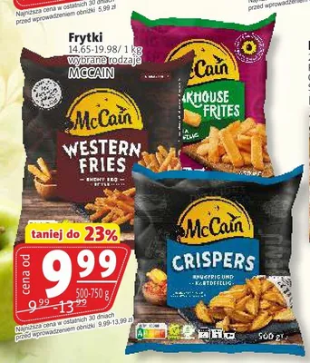 Frytki Western Fries McCain promocja w Prim Market