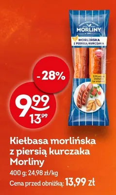 Kiełbasa morlińska z piersią kurczaka Morliny promocja w Żabka