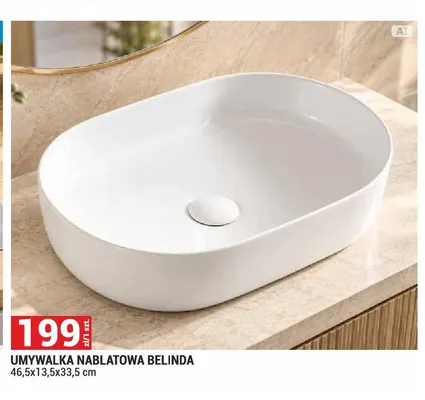 Umywalka nablatowa Belinda promocja w Merkury Market
