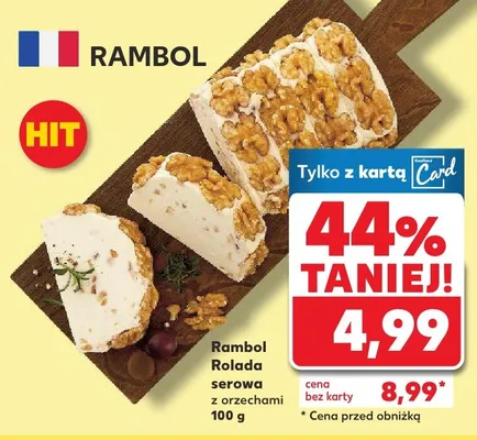 Rolada serowa z orzechami promocja w Kaufland