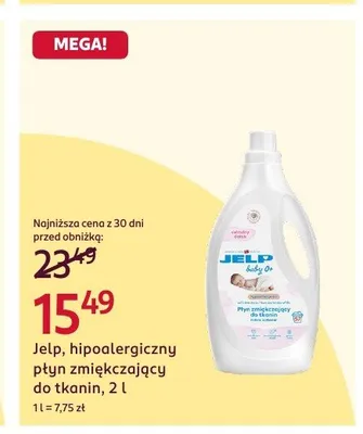 Hipoalergiczny płyn zmiękczający do tkanin Jelp promocja w Rossmann