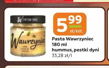 Pasta Wawrzyniec hummus pestki dyni promocja w Gama