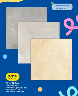 Gres Olden promocja w Castorama