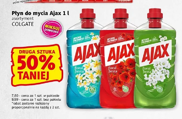 Płyn do mycia Ajax promocja w Prim Market