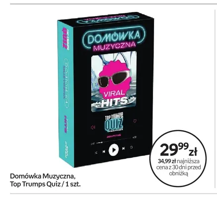 Gra karciana Domówka Muzyczna Top Trumps Quiz promocja w Empik