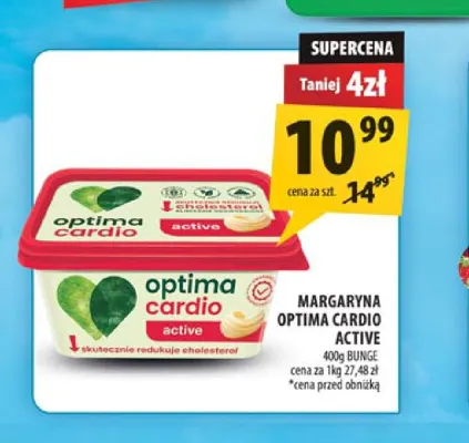 Margaryna Optima Cardio Active promocja w Arhelan