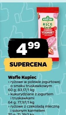 Wafle ryżowe z czekoladą mleczną i solonym karmelem   promocja w Netto