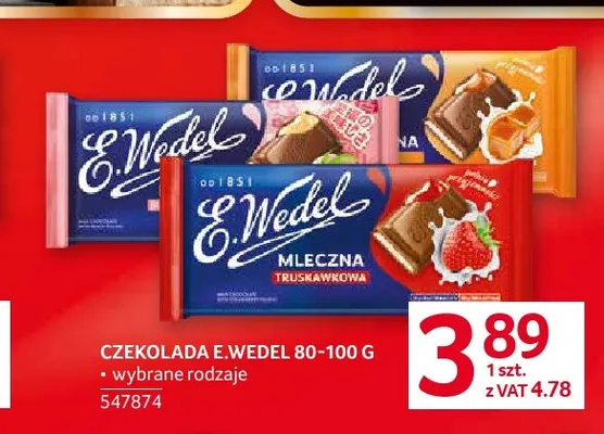Czekolada E.Wedel promocja w Selgros