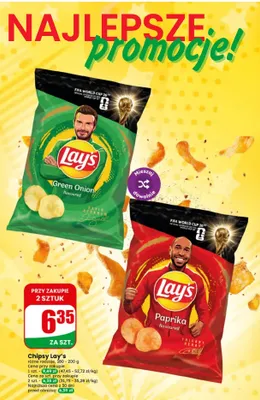 Chipsy Lay's Green Onion promocja w Dino