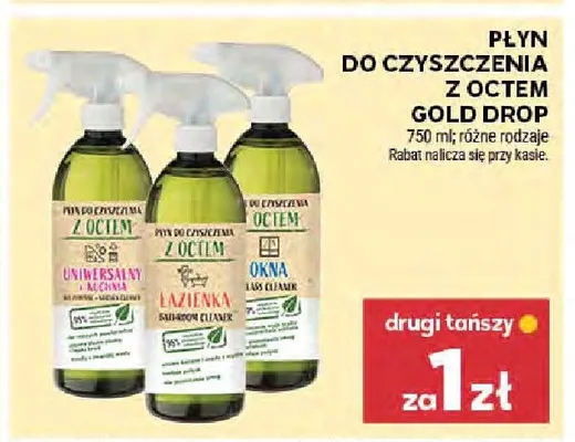 Płyn do czyszczenia z octem Gold Drop różne rodzaje promocja w Stokrotka