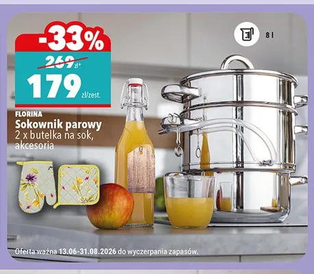 Sokownik parowy Florina promocja w Biedronka