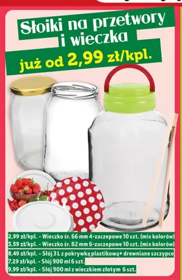 Słój 900 ml promocja w TOPAZ