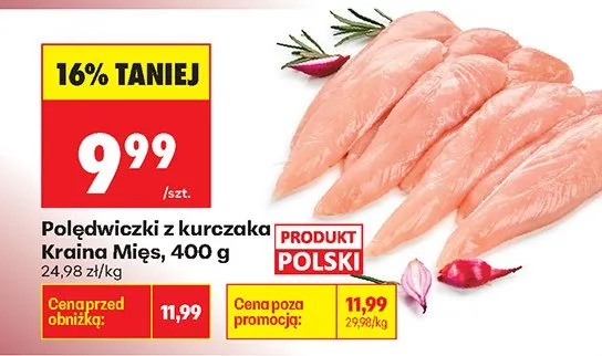 Polędwiczki z kurczaka promocja w Biedronka