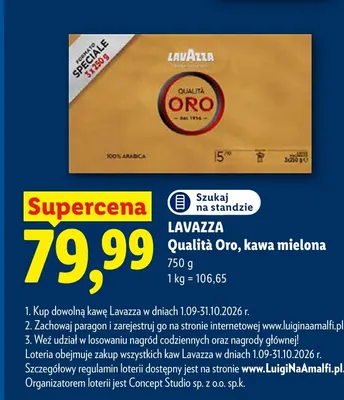 Kawa mielona Lavazza Qualità Oro 3-pak promocja w Lidl