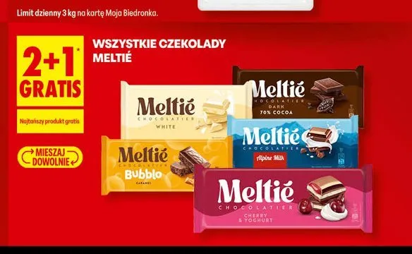 Czekolada bąbelkowa karmelowa Meltie Chocolatier Bubblo promocja w Biedronka