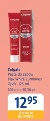 Pasta do zębów Max White Luminous promocja w Drogerie DM