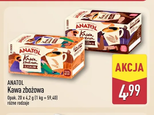 Kawa zbożowa Anatol promocja w Aldi