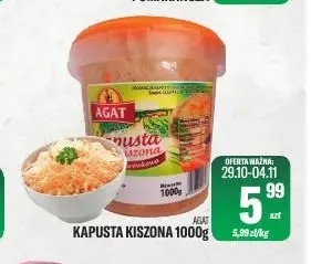 Kapusta kiszona Agat promocja w Tomi Markt