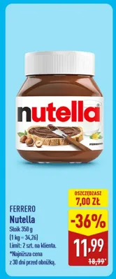 Nutella promocja w Aldi