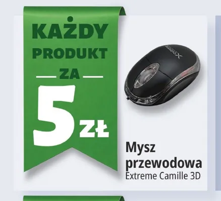 Mysz przewodowa Extreme Camille 3D promocja w Leclerc