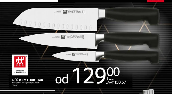 Nóż 8 cm Four Star Zwilling J.A. Henckels promocja w Selgros