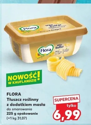 Tłuszcz roślinny Flora z dodatkiem masła promocja w Kaufland