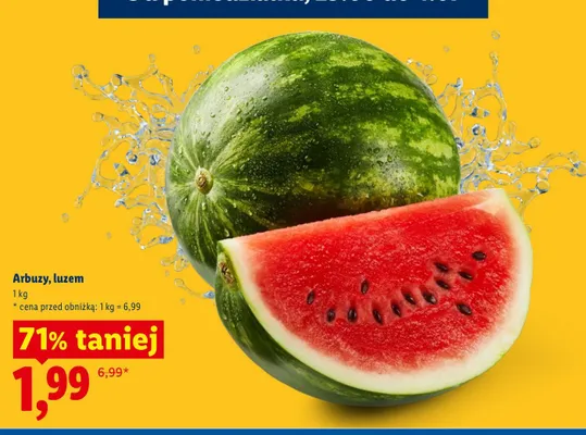 Arbuzy luzem promocja w Lidl