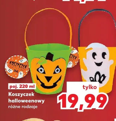 Koszyczek halloweenowy promocja w Kaufland