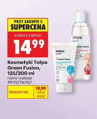 Kosmetyki Tołpa Green Fusion promocja w Biedronka