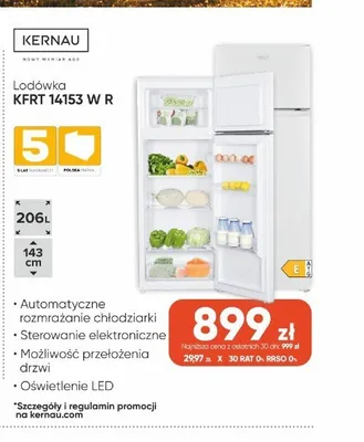 Lodówka Kernau KFRT 14153W R promocja w Max Elektro