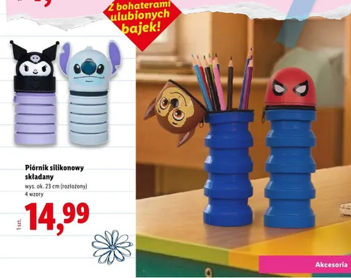 Piórnik silikonowy składany Psi Patrol promocja w Lidl