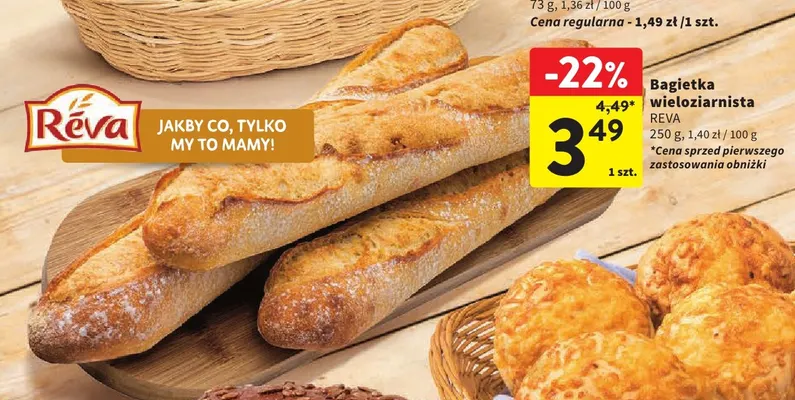 Bagietka wieloziarnista Reva promocja w Intermarche