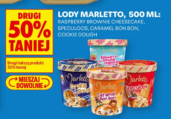 Lody Marletto Cookie Dough promocja w Biedronka