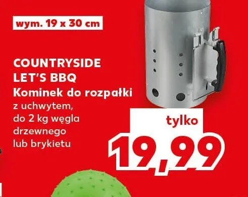 Kominek do rozpałki Countryside Let's BBQ promocja w Kaufland