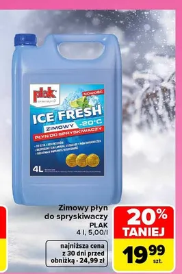 Zimowy płyn do spryskiwaczy Plak promocja w Carrefour