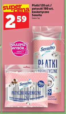 Płatki kosmetyczne Sensito promocja w TOPAZ