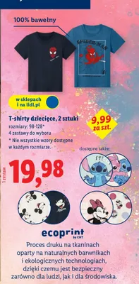T-shirty dziecięce promocja w Lidl