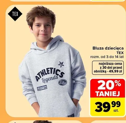 Bluza dziecięca TEX promocja w Carrefour
