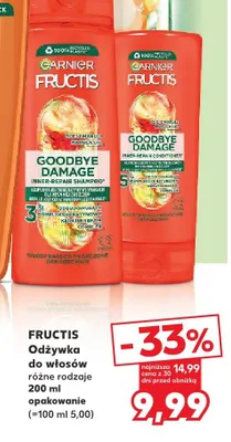 Odżywka do włosów Garnier Fructis promocja w Kaufland