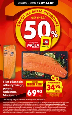 Filet z łososia atlantyckiego, porcja rodzinna promocja w Biedronka