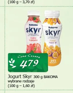 Jogurt Skyr Bakoma promocja w CEZAR Delikatesy