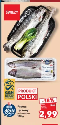 Pstrąg tęczowy patroszony Blue Bay promocja w Kaufland