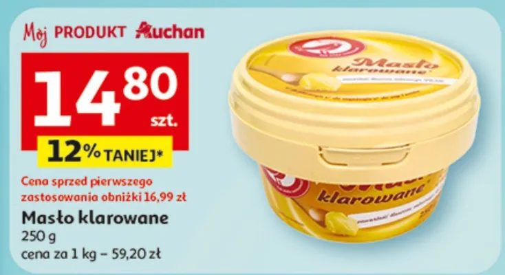 Masło klarowane promocja w Auchan