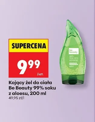 Kojący żel do ciała Be Beauty 99% soku z aloesu promocja w Biedronka