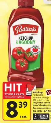 Ketchup Pudliszki promocja w Intermarche