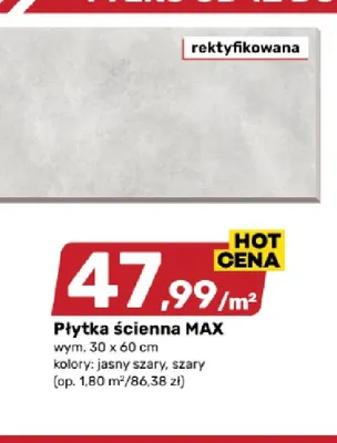 Płytka ścienna Max promocja w Bricomarche