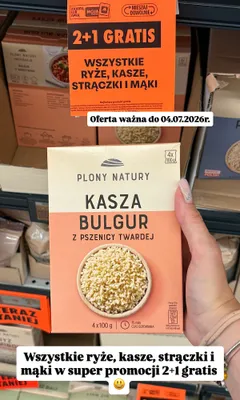 Kasza bulgur z pszenicy twardej Plony Natury promocja w Biedronka
