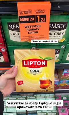 Herbata czarna Lipton Gold promocja w Biedronka