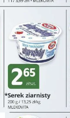 Serek ziarnisty Mlekovita promocja w Marketvita