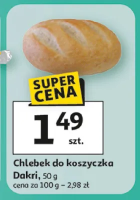 Chlebek do koszyczka Dakri promocja w Auchan